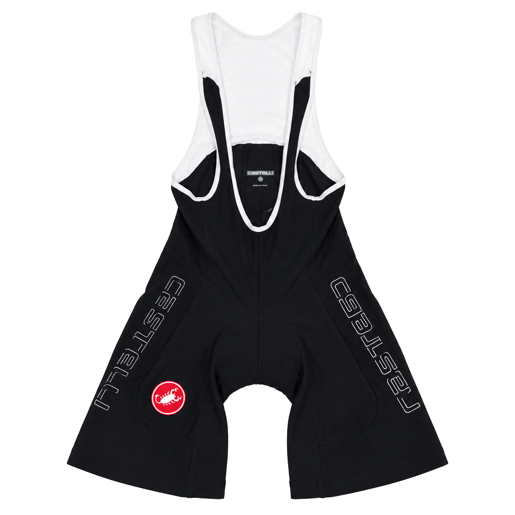 Castelli Cycling Bib Shorts Size L Black White 1