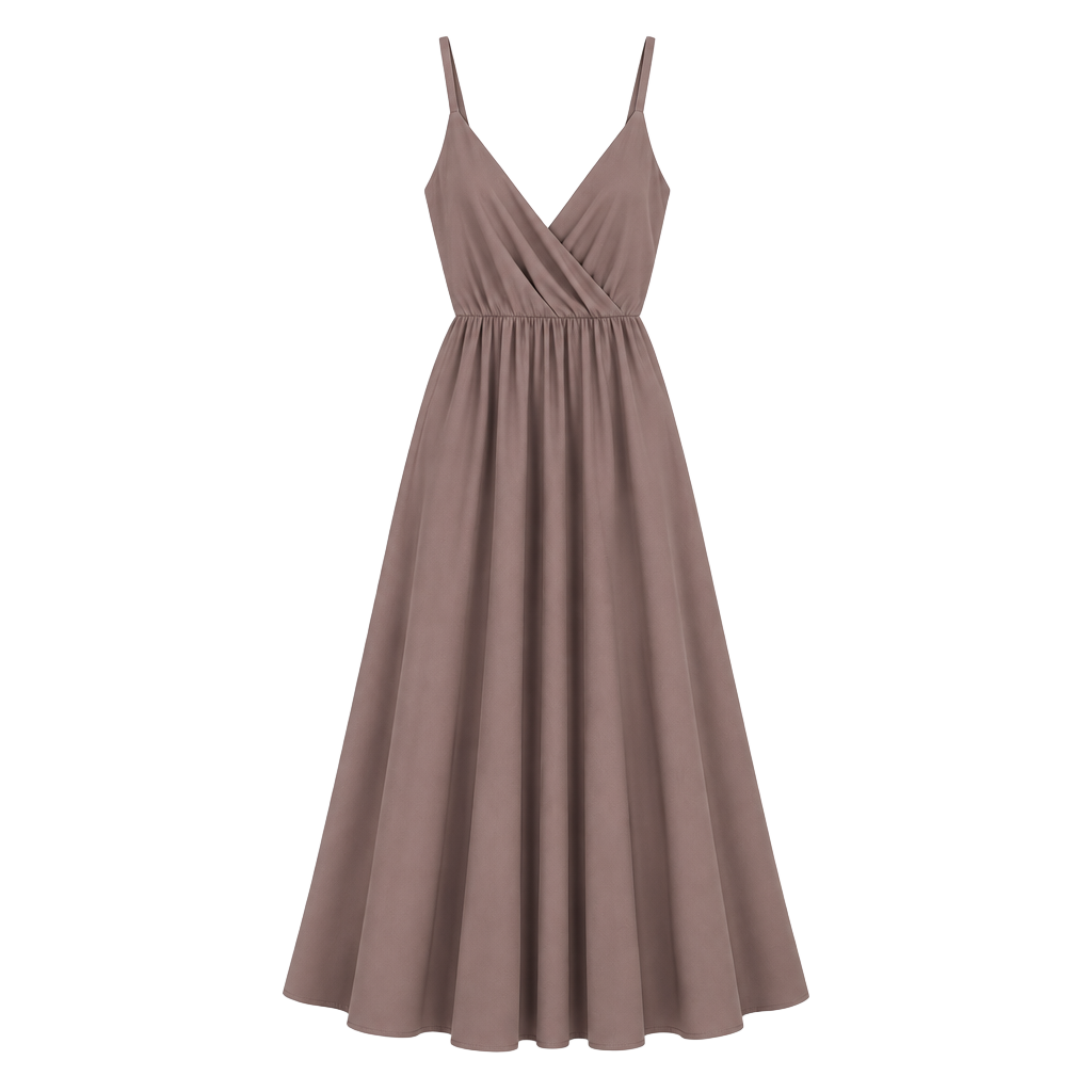 Unbranded Cami Maxi Dress Mauve 1