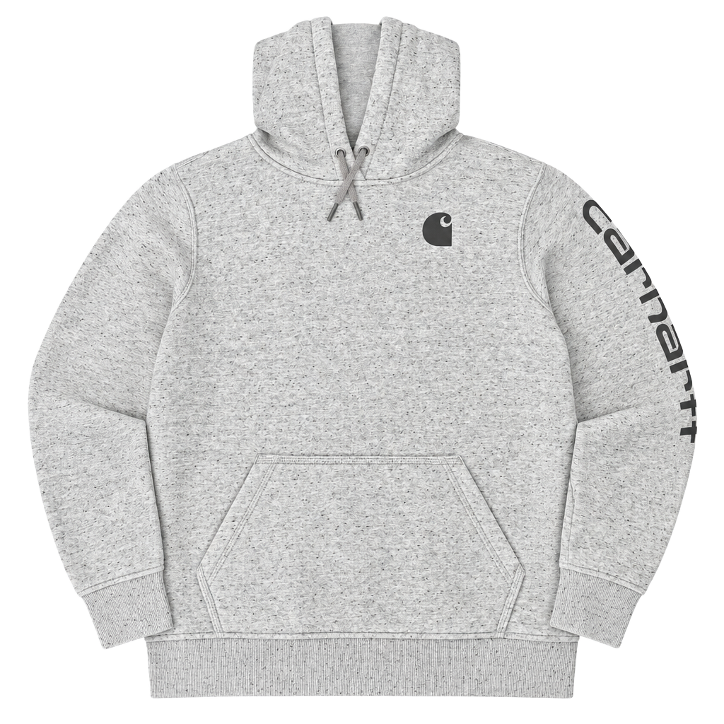 Carhartt Clarksburg Hoodie Size L (12-14) Gray Heather Relaxed Fit 1