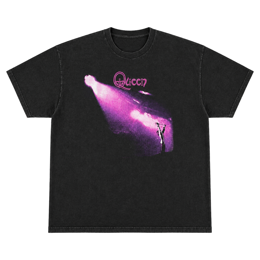 1999 Queen Concert Black x Pink Spotlight Graphic T-Shirt Size XL Rock Band VTG 1
