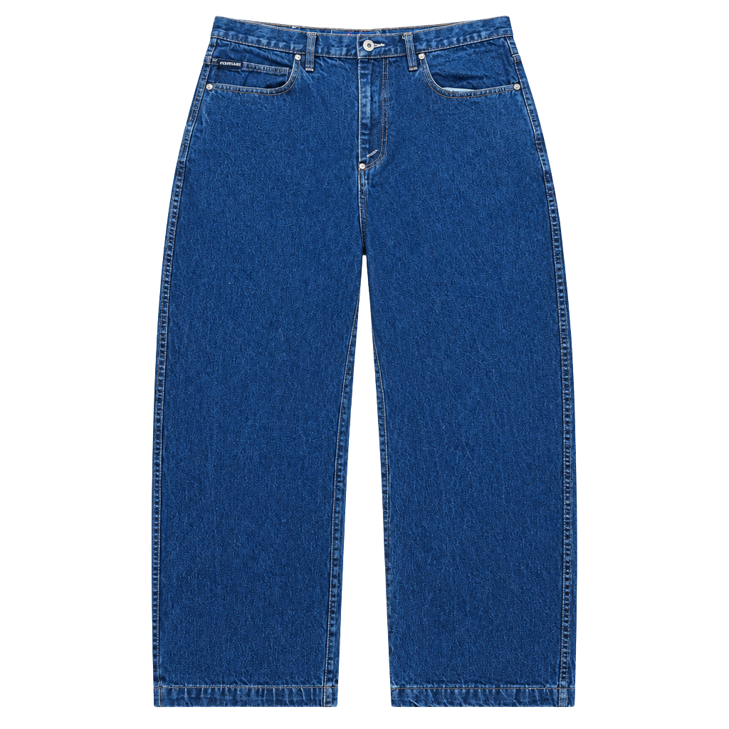 Phat Farm Baggy Denim Jeans Size 34x33 Dark Wash Y2K Hip Hop Skater 1
