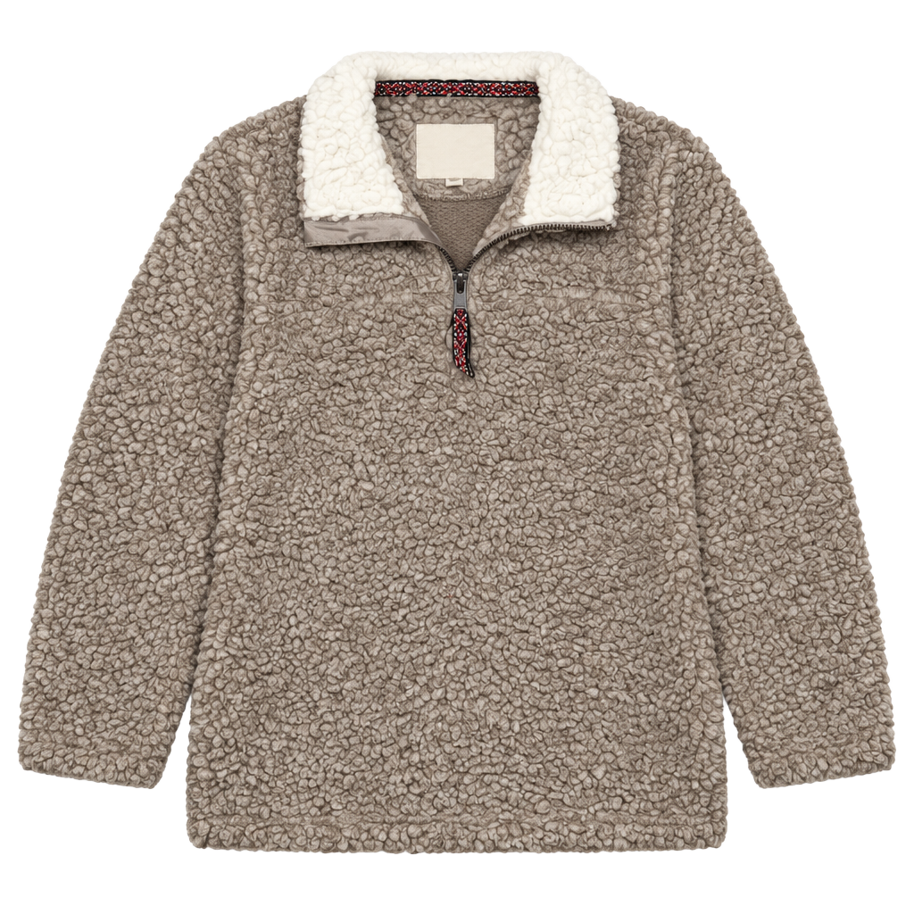 Size 4/5 Copper Key Sherpa Half Zip Pullover 1