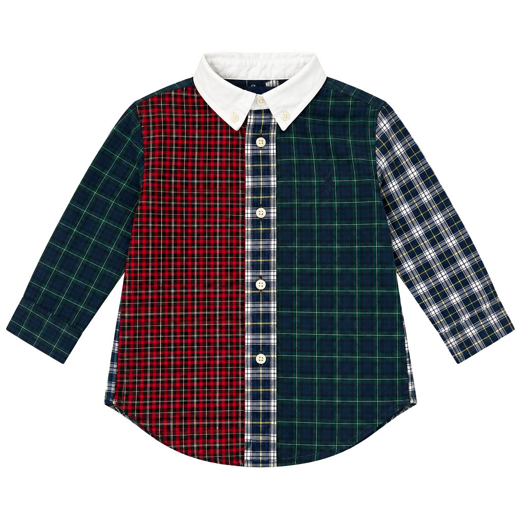 Polo Ralph Lauren Patchwork Plaid Button Down Shirt 1