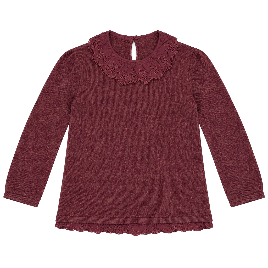 Zara Sweater 12-18 Months Burgundy 1