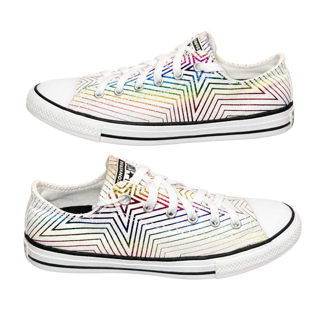 Converse Chuck Taylor All Star Ox All Of The Stars White Rainbow 1