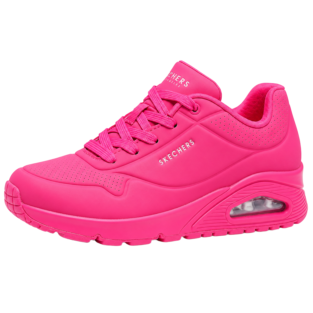 Skechers Women's Size 9 Uno Night Shades Air-Cooled Sneakers Hot Pink Wide Fit 1