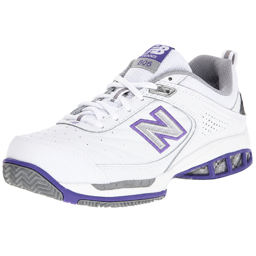 New Balance Womens Size 10 Wide 806 V1 Tennis Shoes White/Purple 1