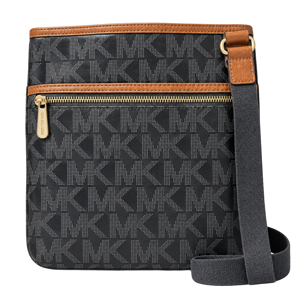 Michael Kors Patent Leather Crossbody Bag - Brown Crossbody Bags, Handbags 1