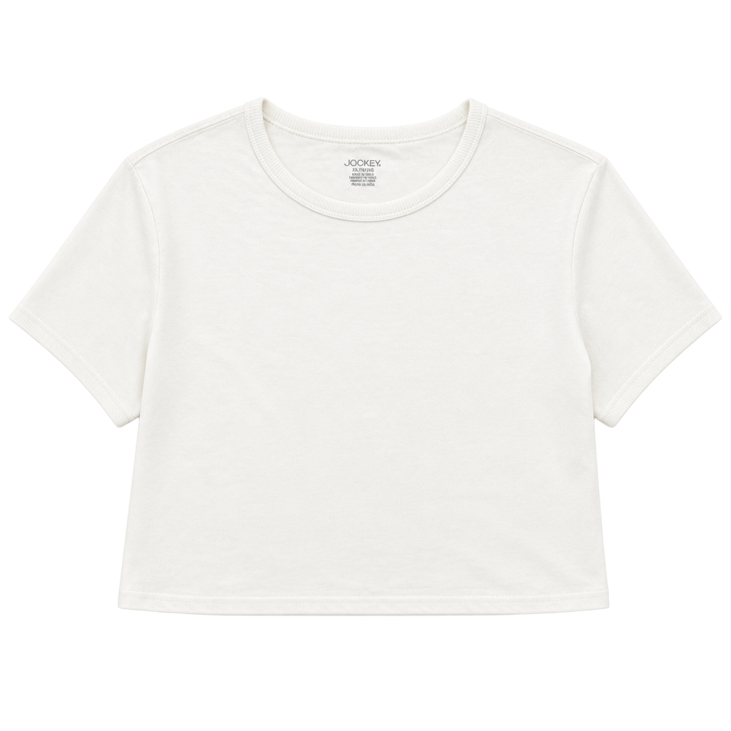 Jockey Generation Organic Cotton Blend Crop Tee Size XL 1