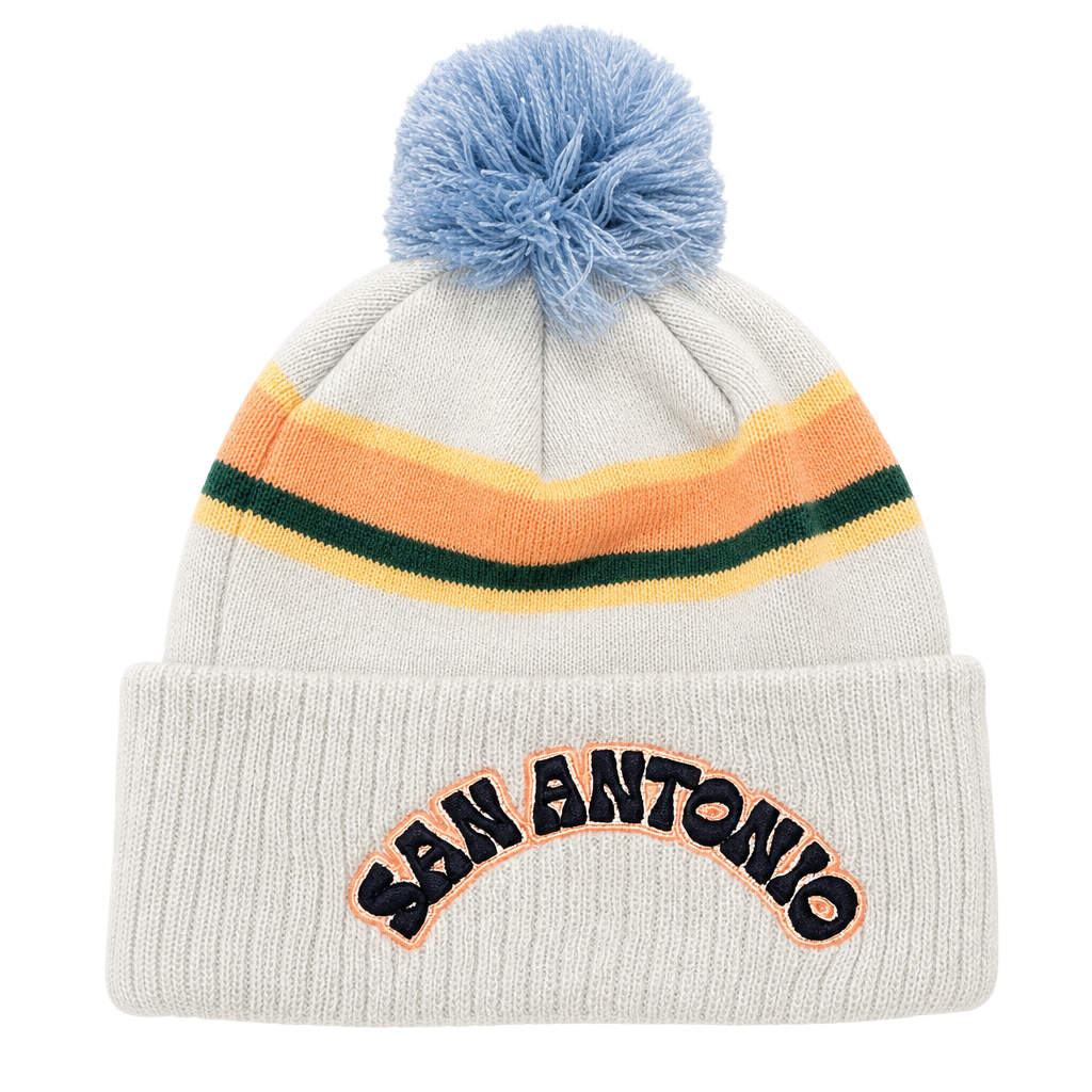 New Era San Antonio Spurs 2024/25 City Edition Cuffed Knit Hat with Pom 1