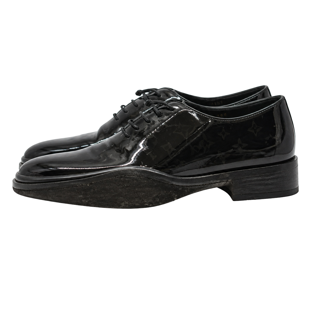 Louis Vuitton Monogram Patent Leather Oxford Shoes Size 10 1
