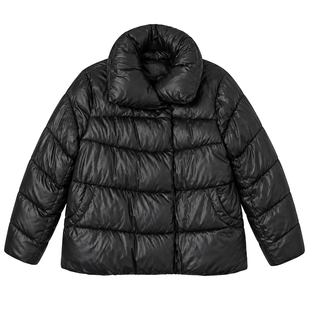 Rachel Parcell Puffer Jacket Size S Black 1