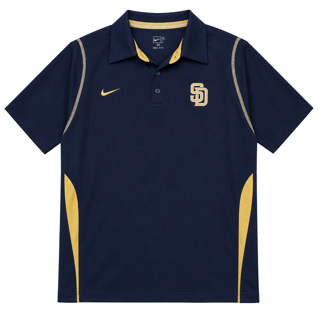 Nike San Diego Padres MLB Authentic Collection Dri-FIT Polo Navy Men’s XL 1