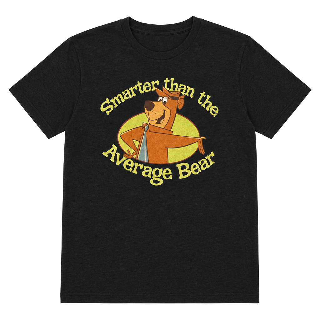 Yogi Bear Smarter Than The Average Bear Retro Cartoon Graphic Tee Size M 1