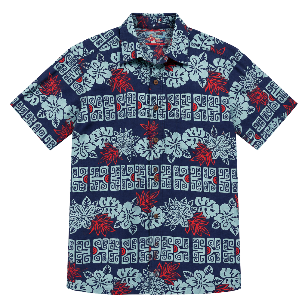 Vintage Reyn Spooner Hawaiian Pullover Aloha Shirt Tropical Tiki Size XS 1