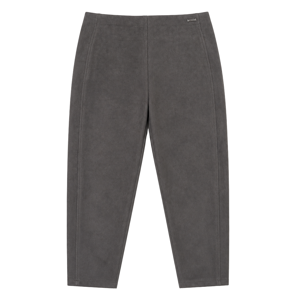 Tahar! Women's Brown Poly-Spandex Pull-On Suede Pants Size L 1