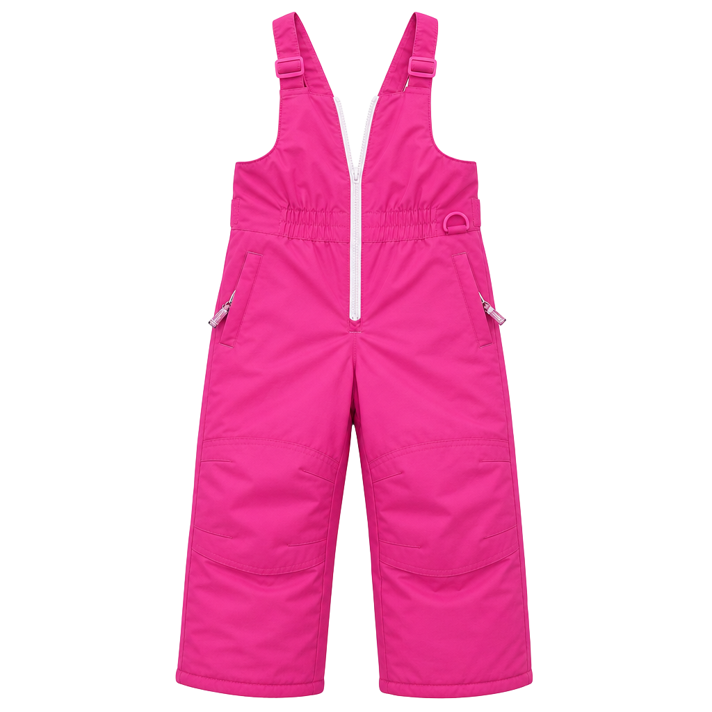 Amazon Essentials Toddler Girls Water-Resistant Insulated Snow Bib Pants, Pink, Size 3T 1