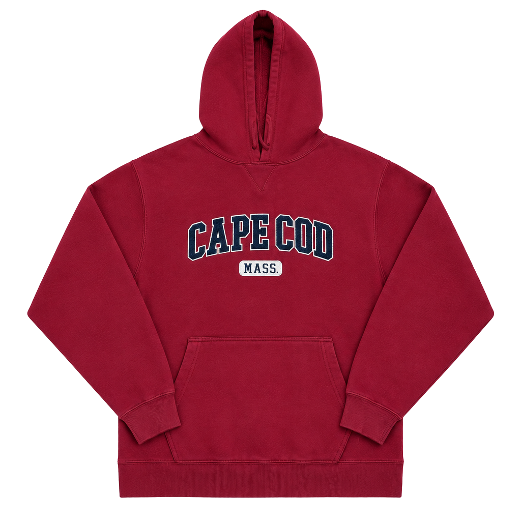 Cape Cod Sweatshirt Company Cape Cod Mass Hoodie Size M Red 1