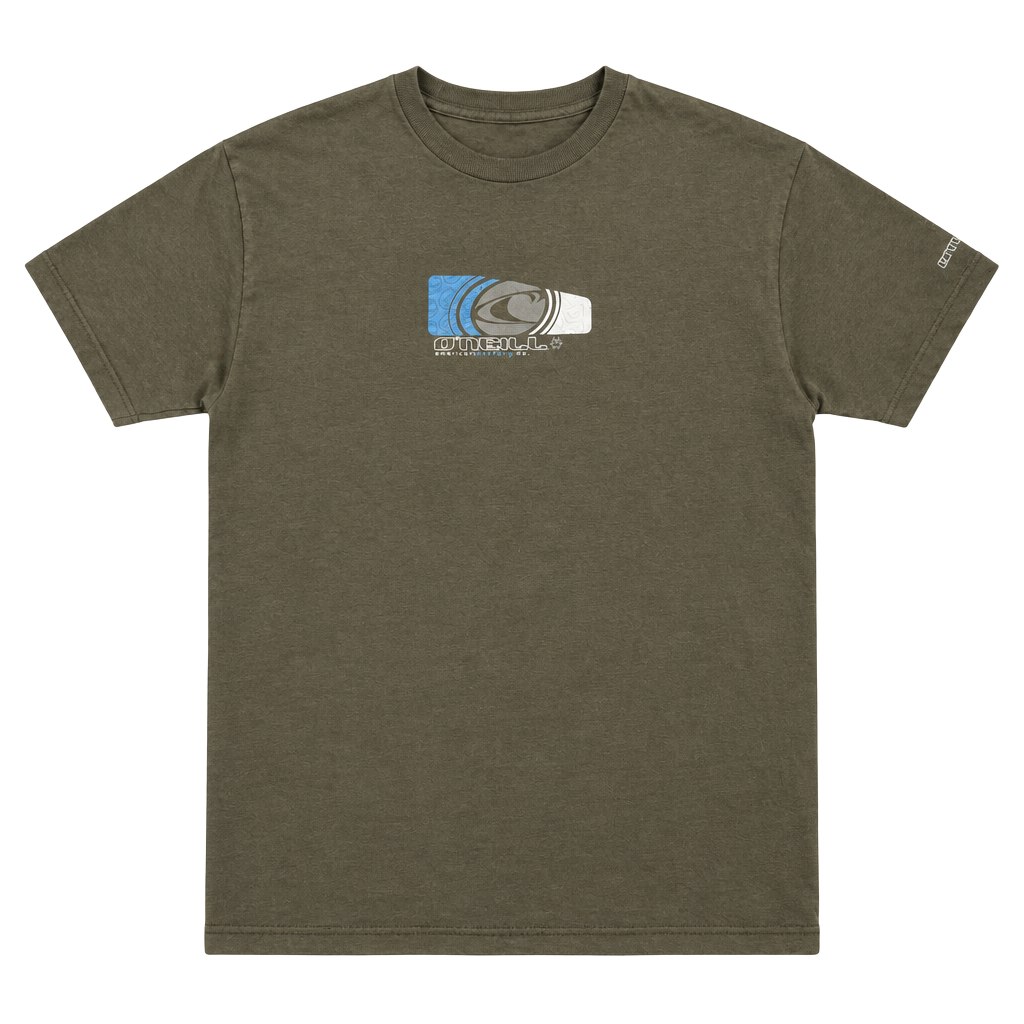 Y2K Surf O'Neill American Boarding Co. Graphic T-Shirt Size L Green 1