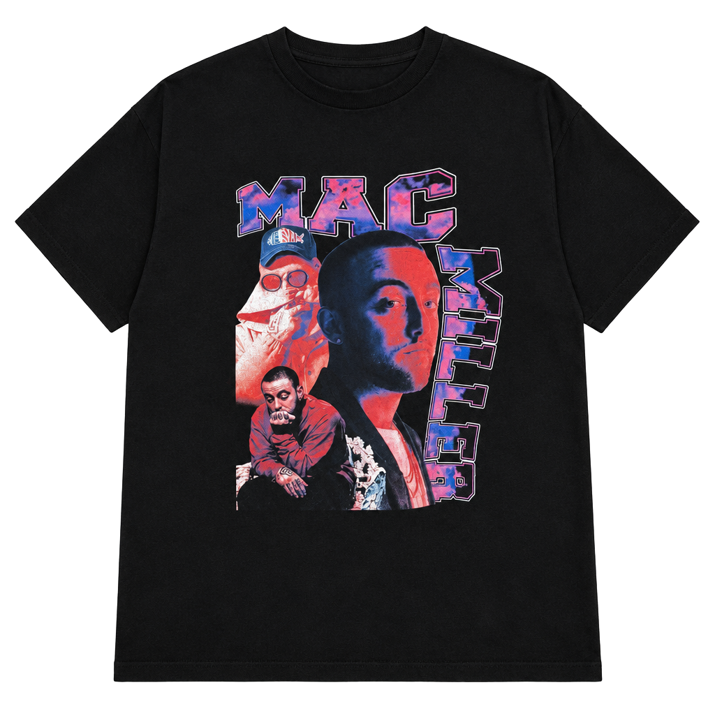 Mac Miller Graphic Rap Tee Shirt Black Hip Hop Vintage Style Size XL 1
