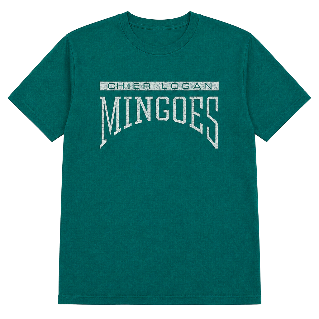 Jerzees Chief Logan Mingoes T-Shirt XL 46 Vintage Teal Graphic Tee 1