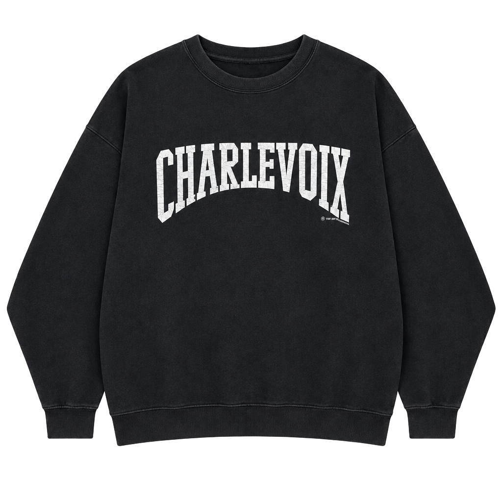 Cottontops Charlevoix 1992 Vintage Sweatshirt XL Grey Made In USA 1
