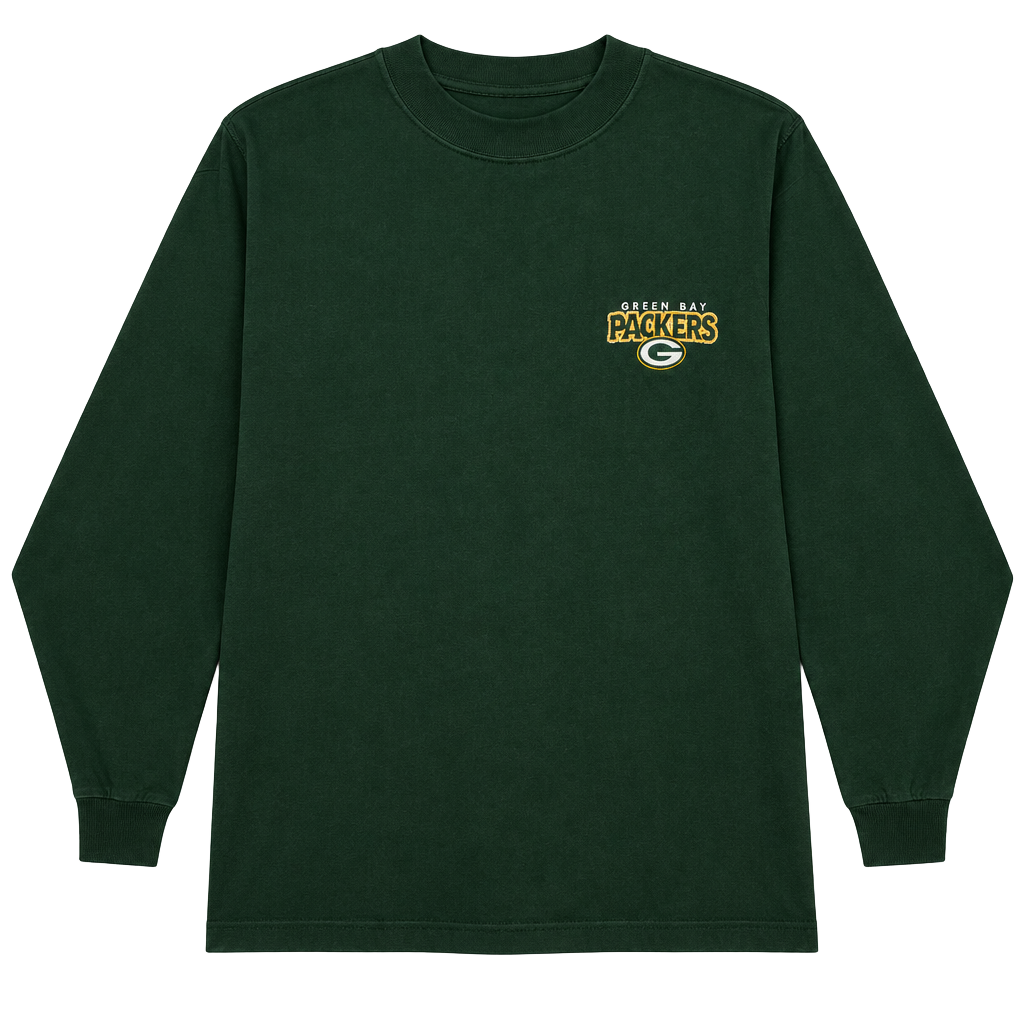 Vintage The Edge Green Bay Packers Mock Turtleneck Size M Long Sleeve Vintage 1