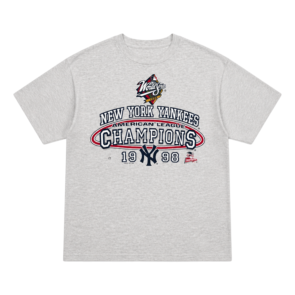 Vintage 1998 Logo 7 New York Yankees American League Champions T-Shirt 1