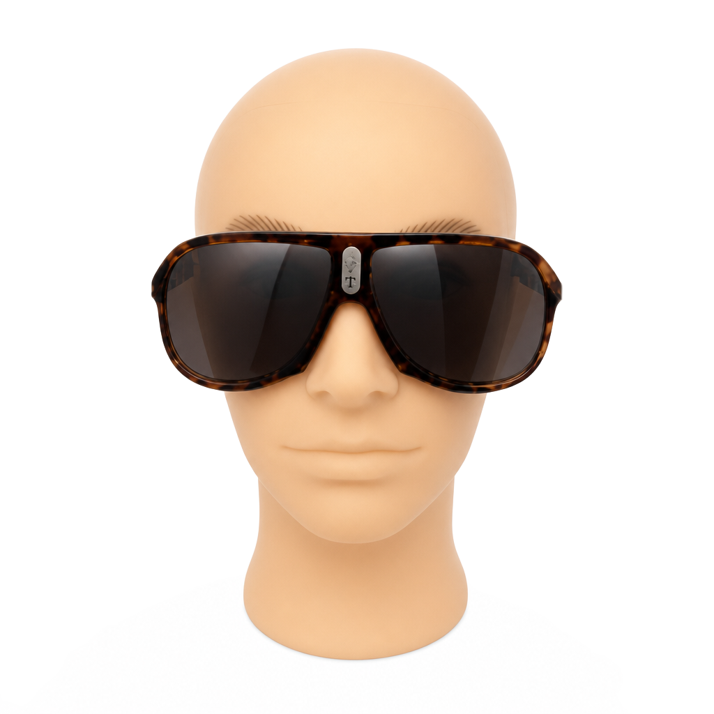 Vintage Turbo Tortoiseshell Aviator Sunglasses 1