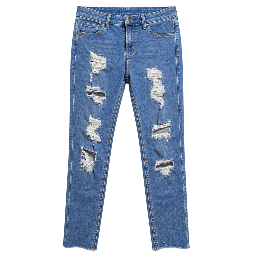 Hollister High-Rise Jean Legging Distressed Medium Wash Size 5R W27 L28 1