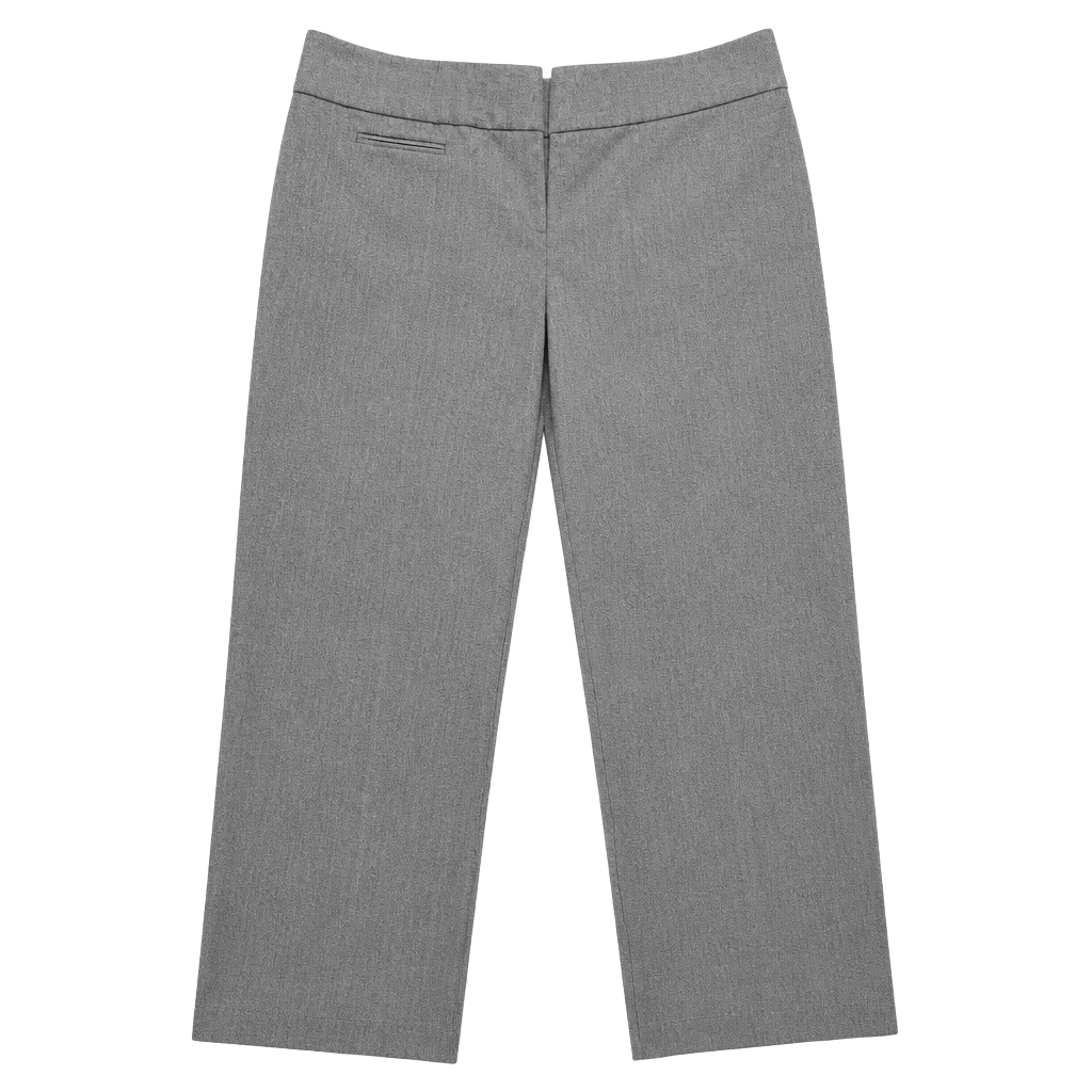 LOFT Marisa Fit Grey Herringbone Dress Pants Size 4 1