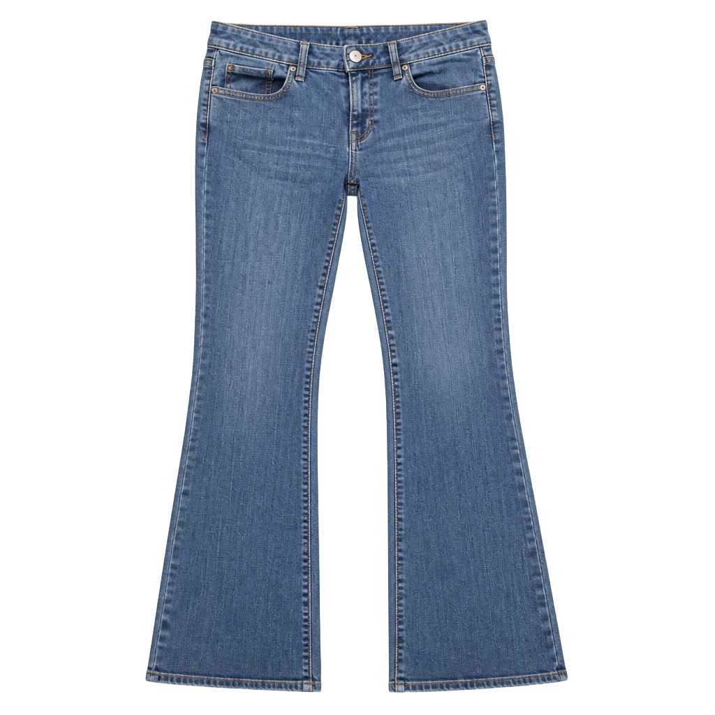 Gap 1969 Curvy Flare Blue Denim Jeans Size 27/4L 1