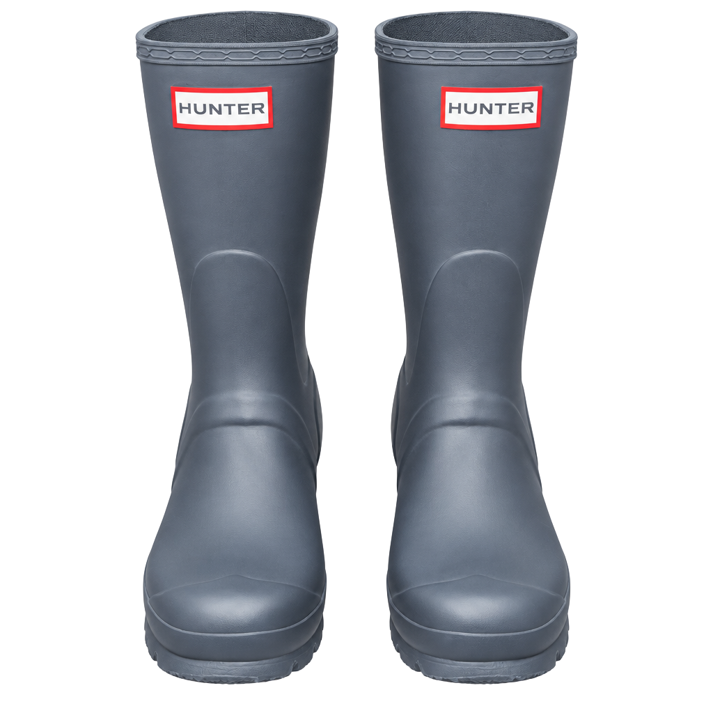 Hunter Original Back Adjustable Short Rain Boots US 5 Dark Grey or Navy color 1