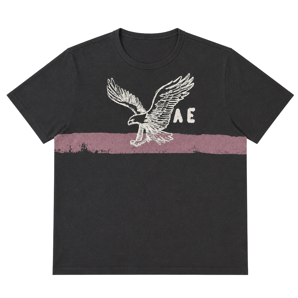 American Eagle Outfitters Athletic Fit Graphic T-Shirt XXL Black 1