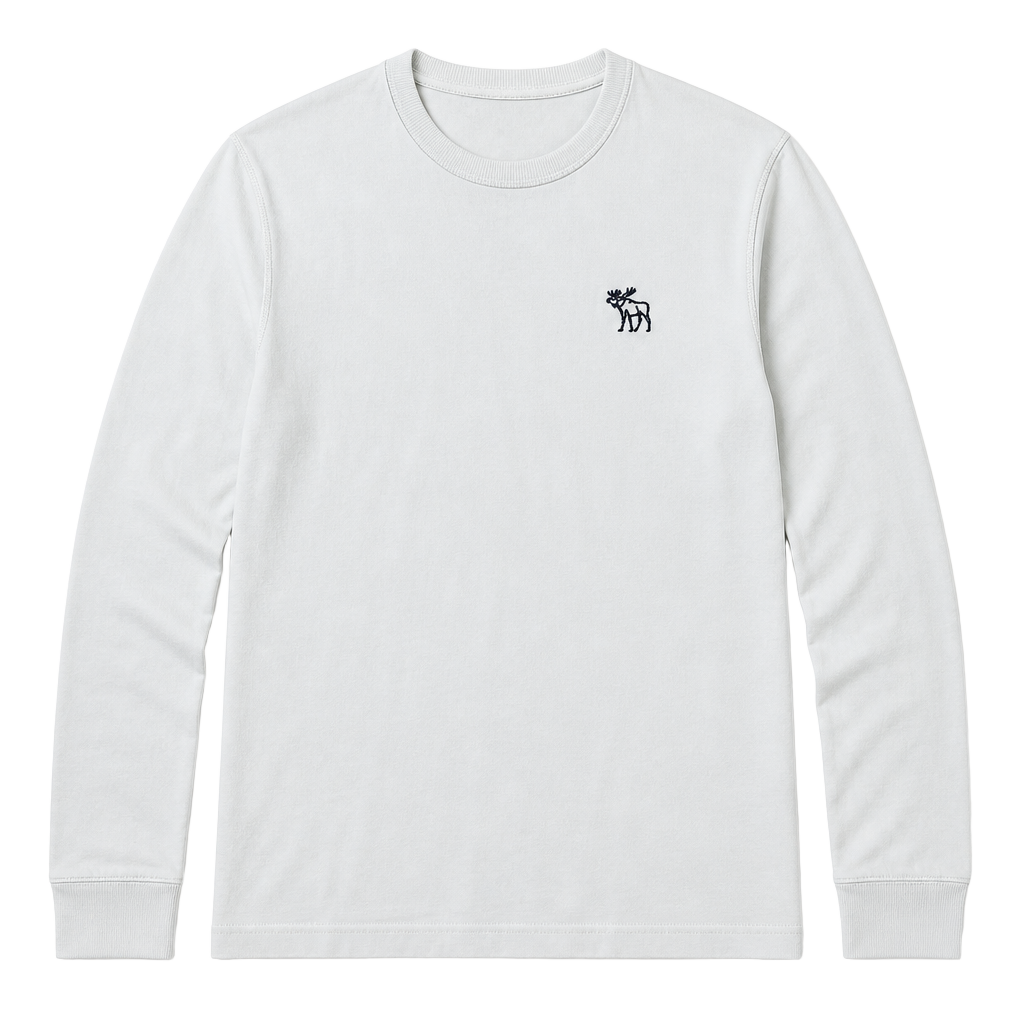 Abercrombie & Fitch Long-sleeve Graphic Crew Neck T-shirt Mens Style : 175-123-0 1