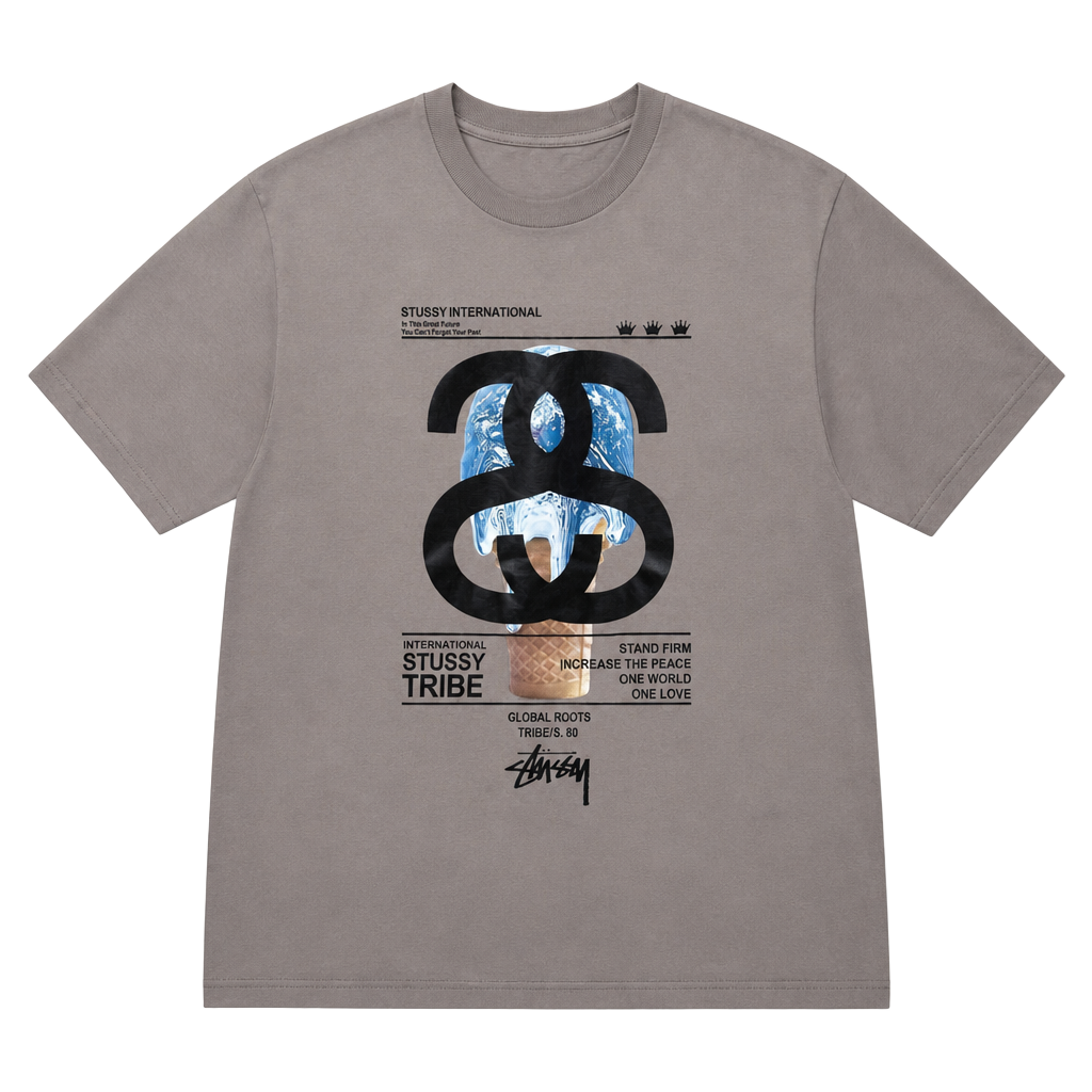 Stussy International Tribe 'Global Roots' Graphic Tee 1