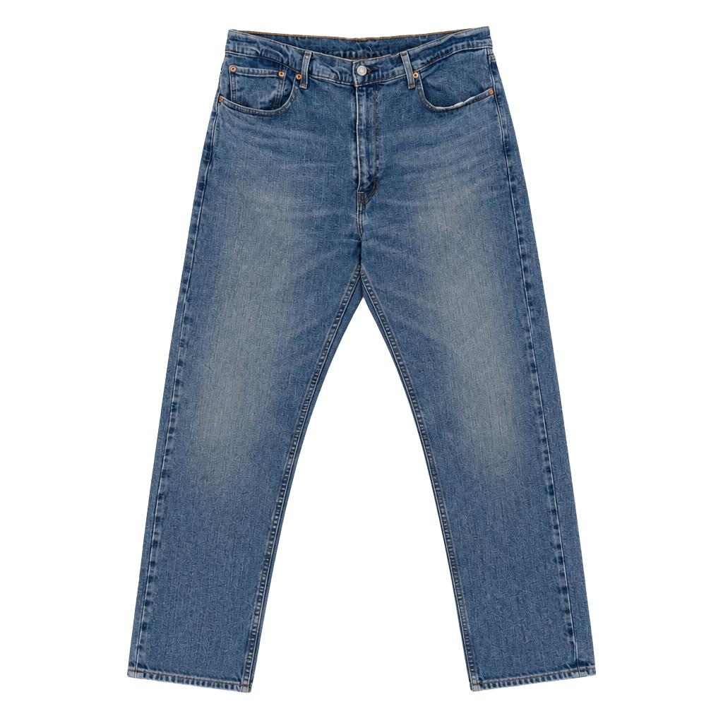 Levi's 505 Regular Fit Straight Leg Jeans W38 L30 Light Wash 1