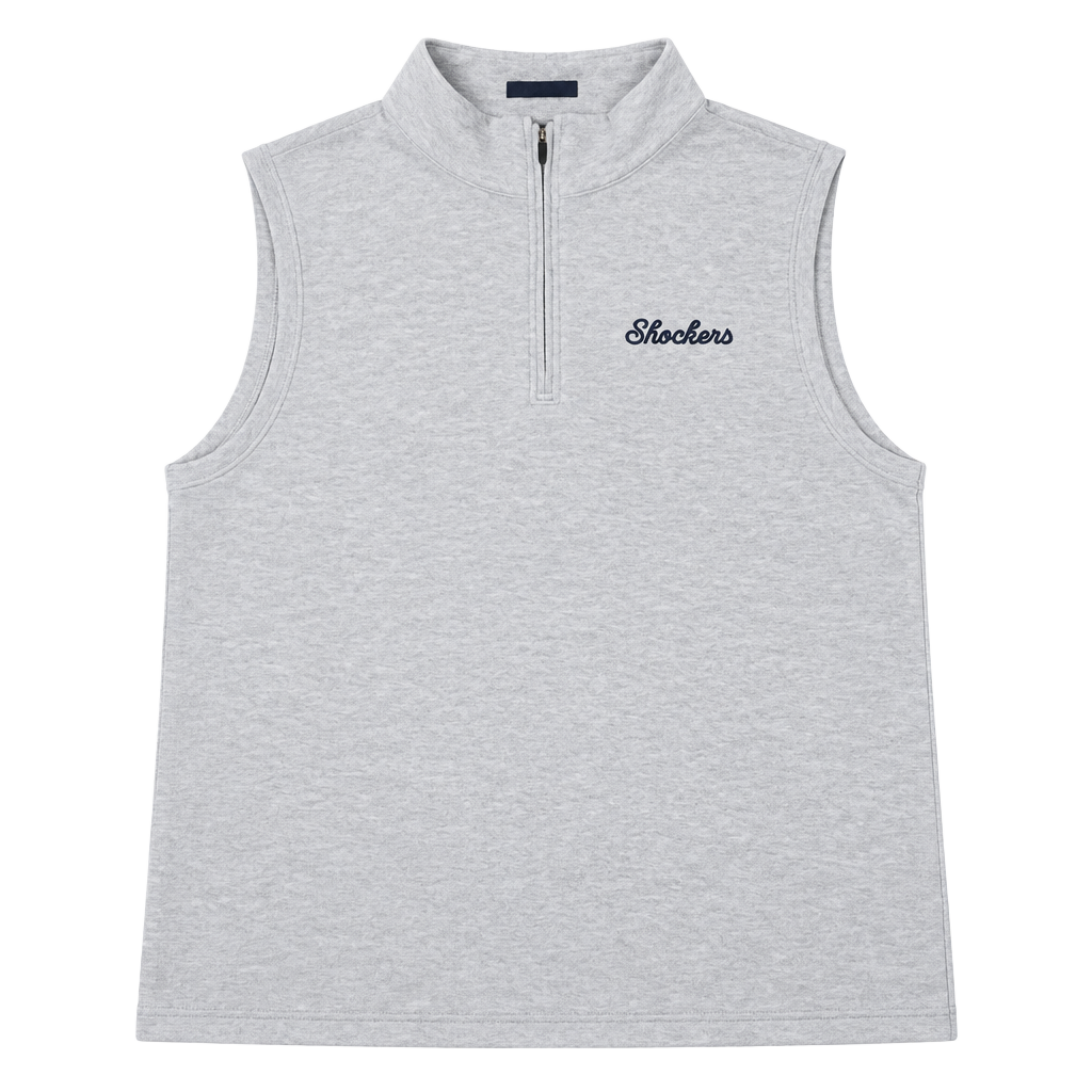 Turtleson Shockers Quarter Zip Vest Size XL Gray Sleeveless 1