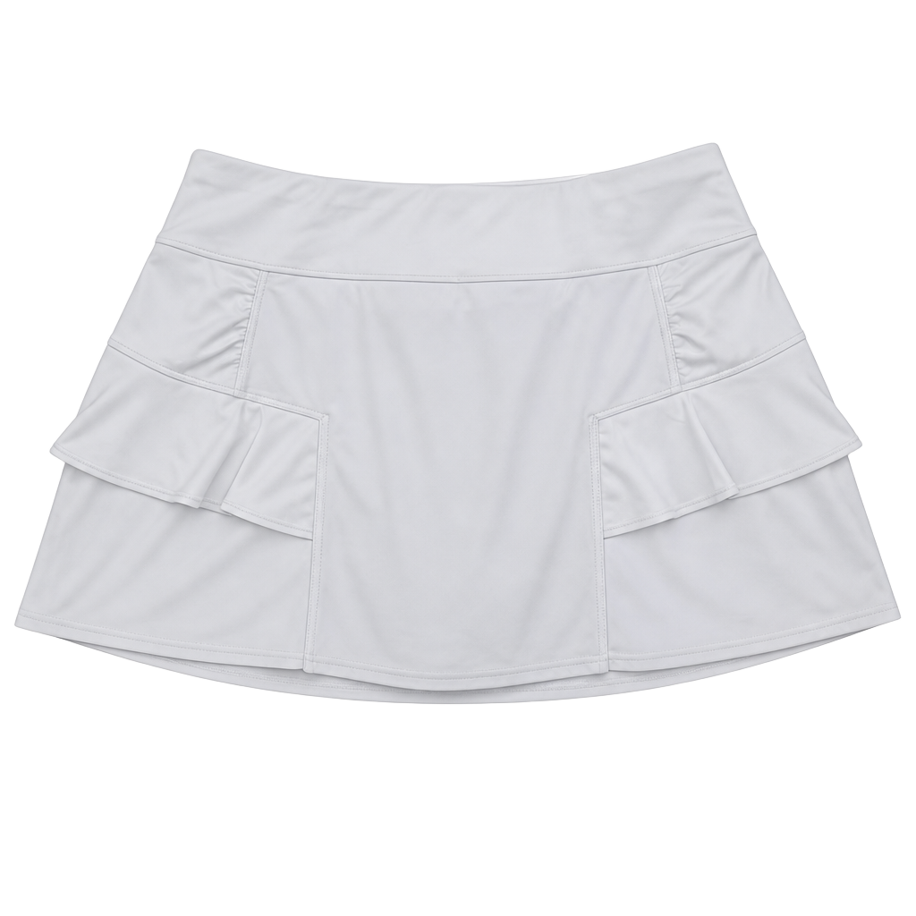 Athleta Ruffled White Skort S (4-6) 1