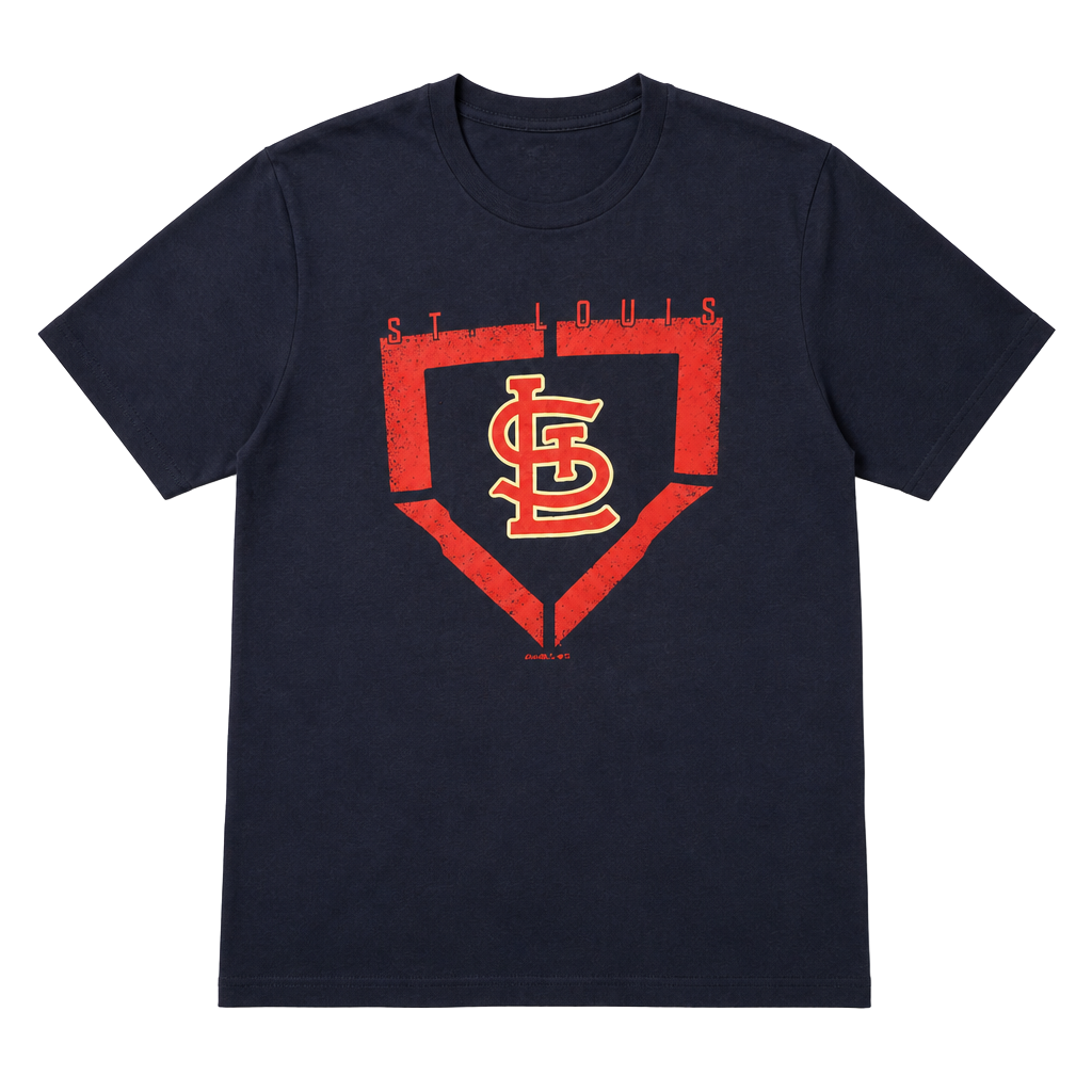 MLB St. Louis Cardinals Genuine Merchandise by Gen2 Navy Graphic T-Shirt 1