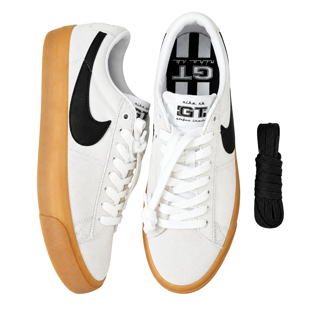 Nike SB Zoom Blazer Low Pro GT White Gum Skate Shoes 1