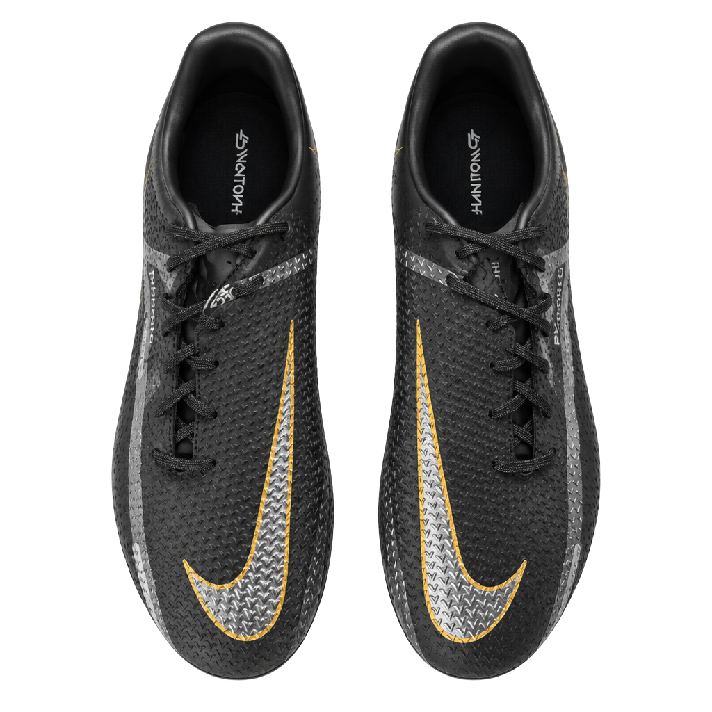 Nike Phantom GT2 Soccer Cleats Black Metallic Gold 1