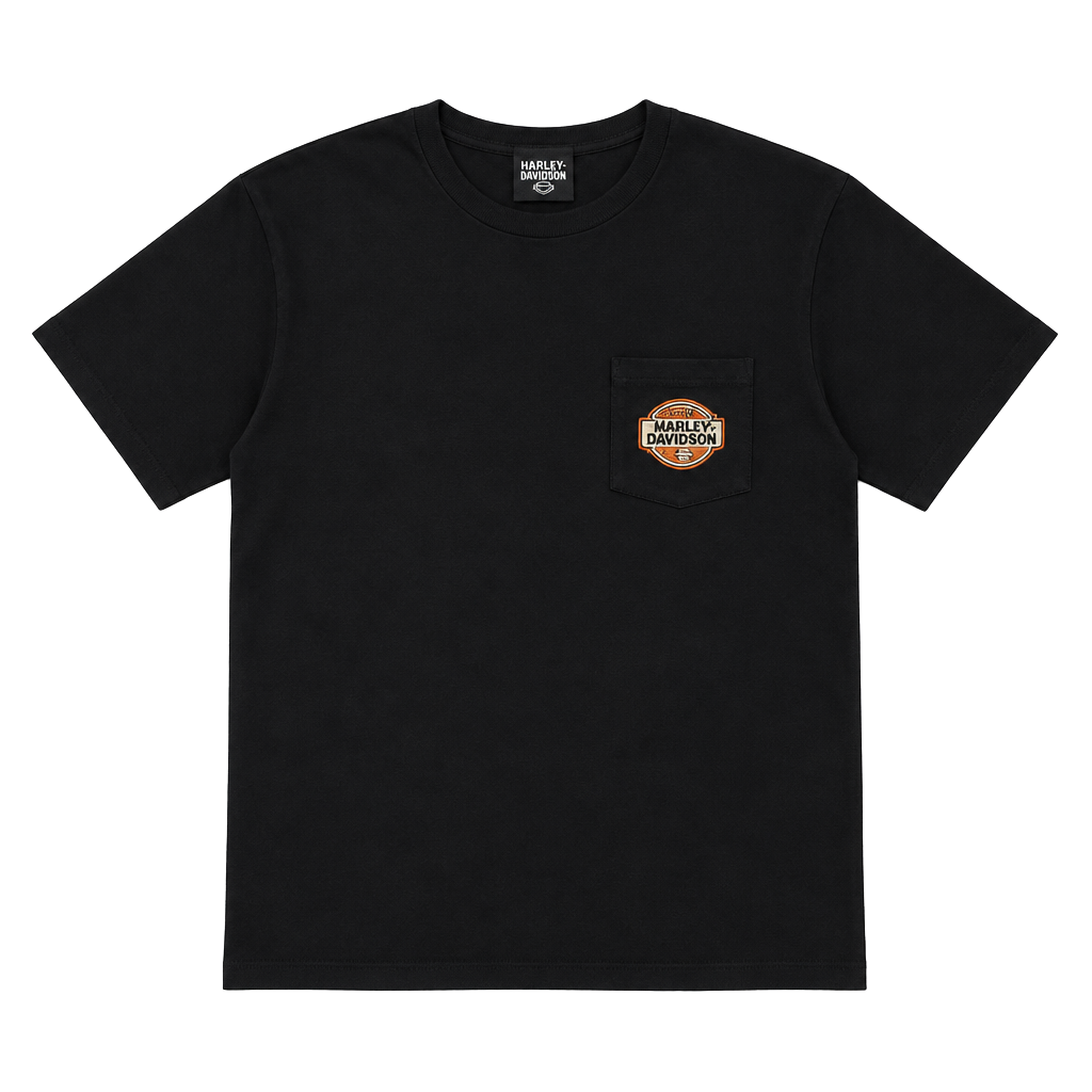 Harley Davidson Pocket T-Shirt Black 1