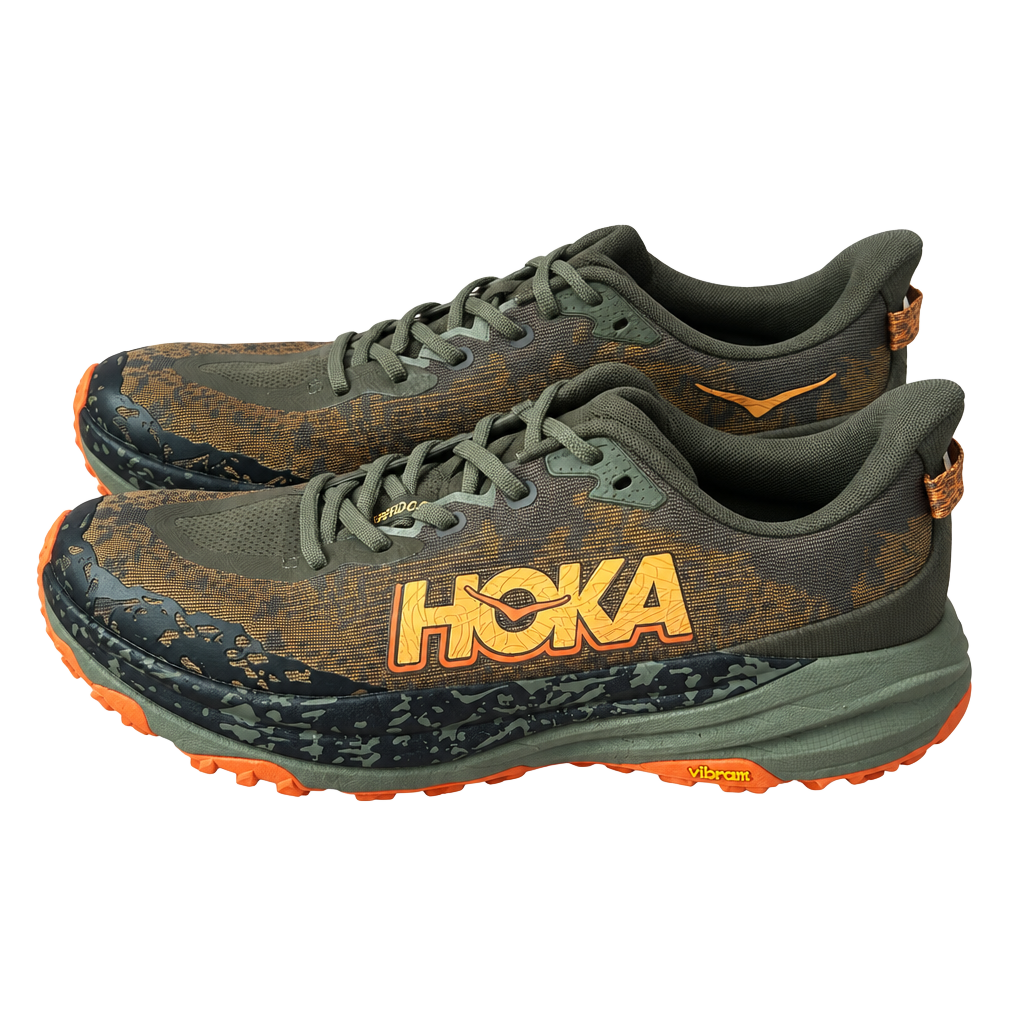 Hoka Speedgoat Antique Olive Squash Trail Running Shoes 1