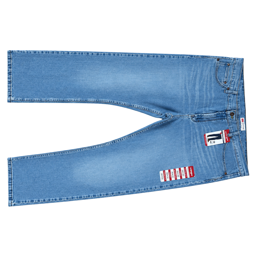 Wrangler Five Star Premium Bootcut Jeans 38x30 Light Wash 1