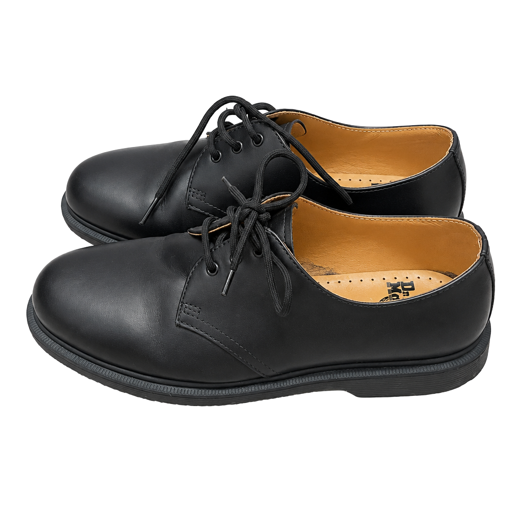 Dr. Martens 3-Eye Leather Oxford Shoes Black 1