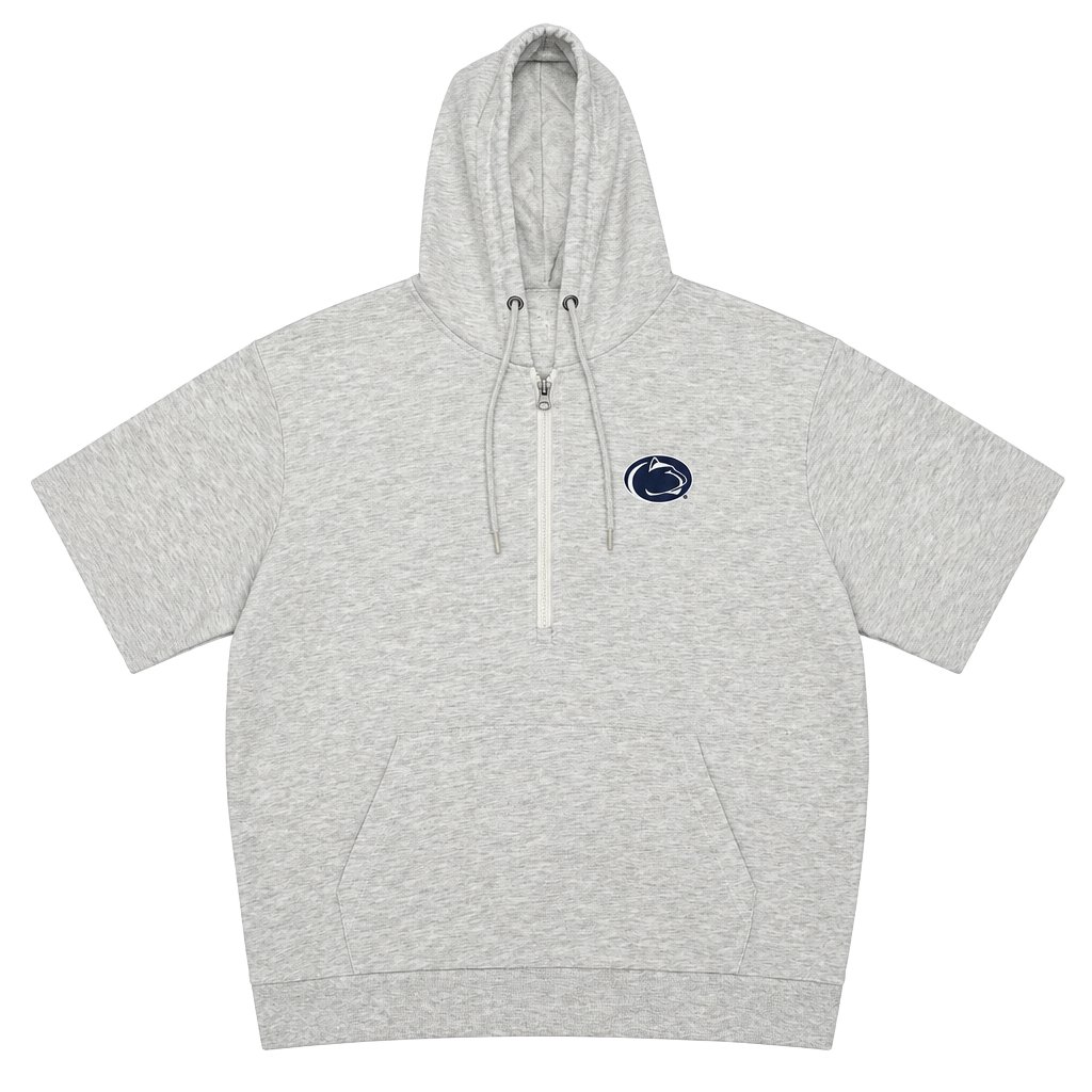 Antigua Penn State Nittany Lions 1/4 Zip Hoodie Size 2XL Gray 1