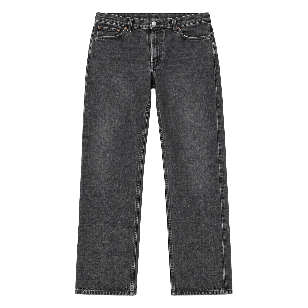 Levi's 505 Regular Fit Jeans Size 38x34 Black Denim 1