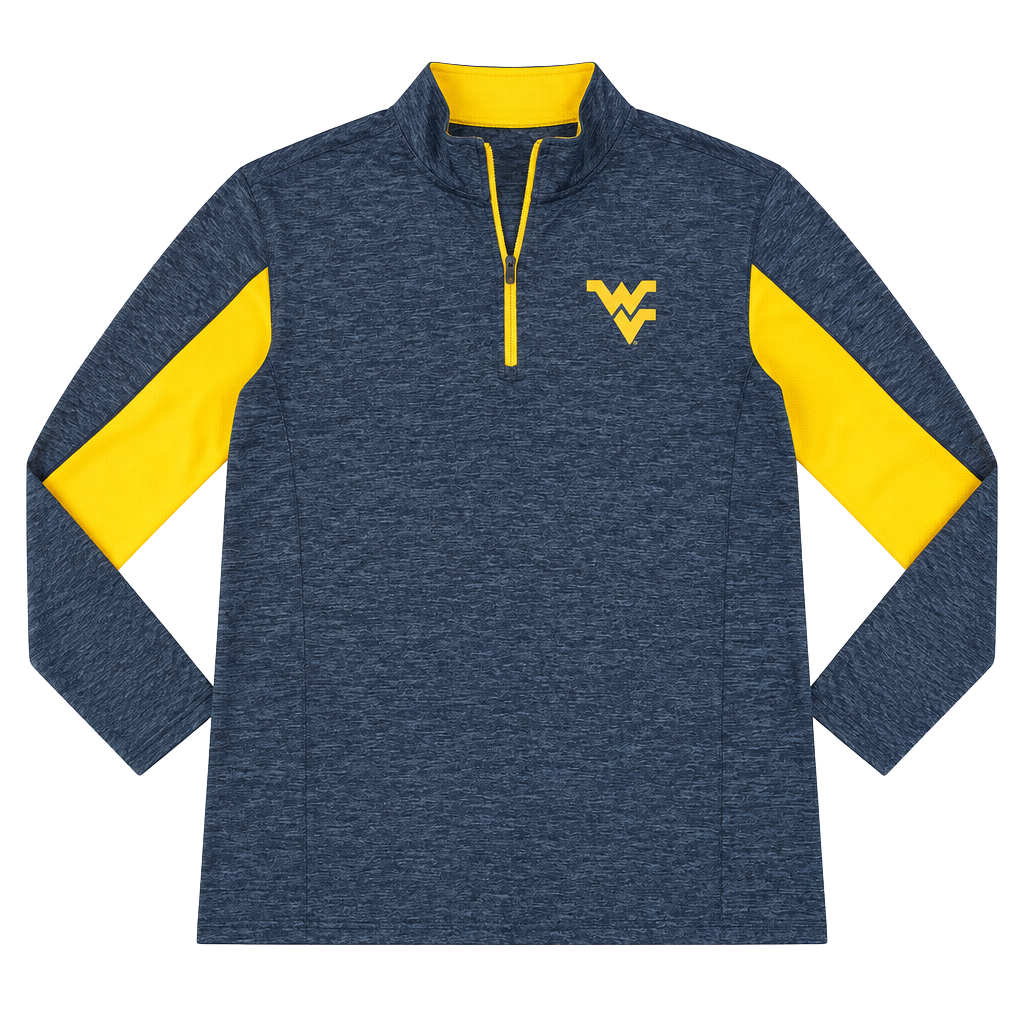 Colosseum West Virginia Mountaineers 1/4 Zip Pullover Size L 1