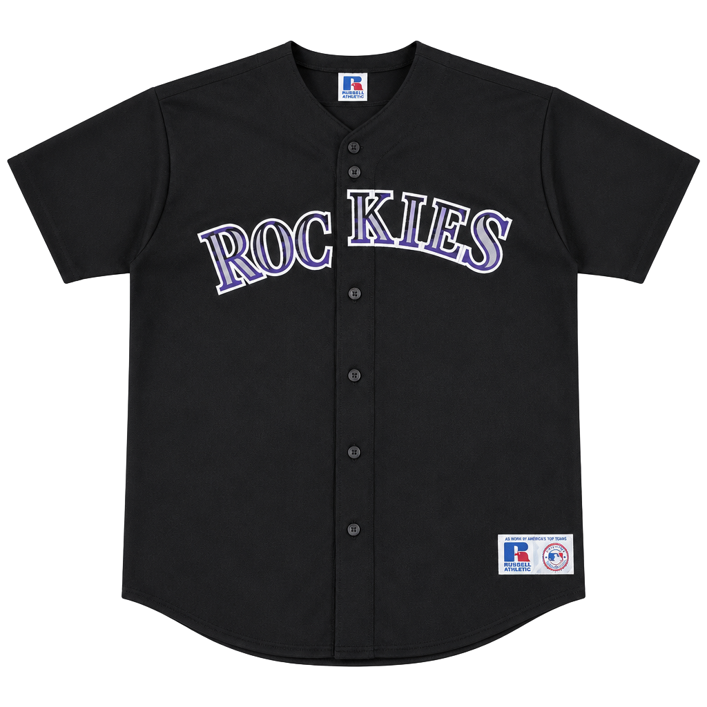 Russell Athletic Colorado Rockies MLB Jersey Size XXL Black 1